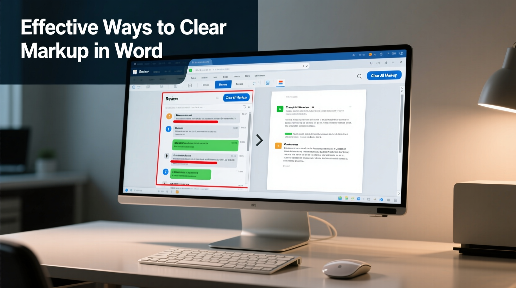 effective ways to clear the markup area in word for a clean final document