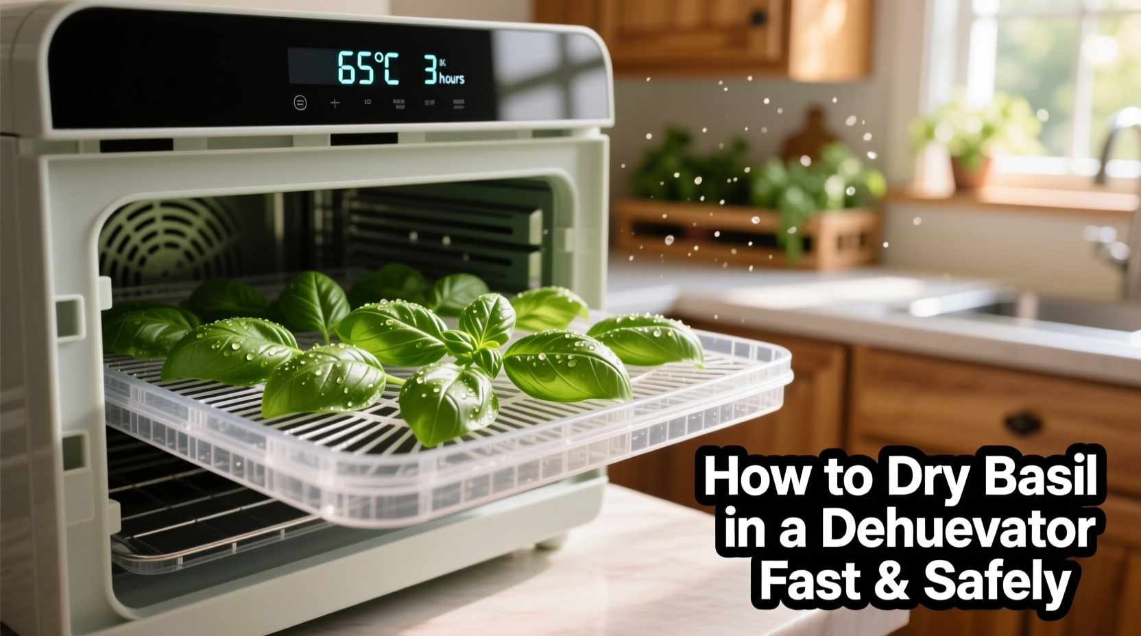How to Dry Basil in a Dehydrator Fast & Safely