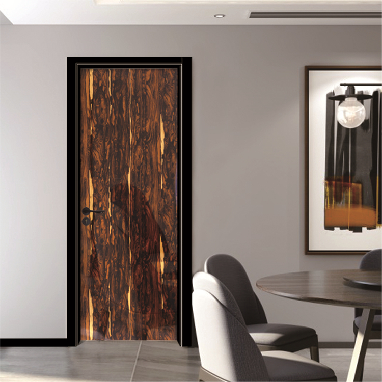 LS-040 Prettywood Low Price Interior Design Wooden Plastic PVC Bathroom WPC Doors