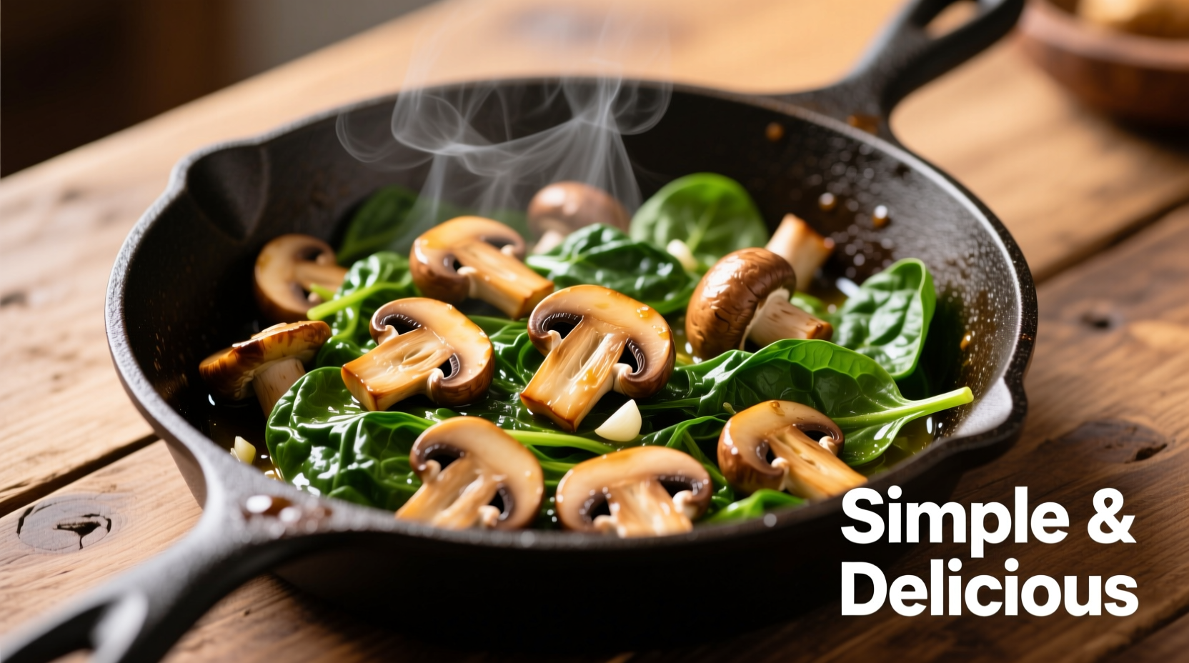 Quick Mushroom and Spinach Recipe: 25-Minute Healthy Meal