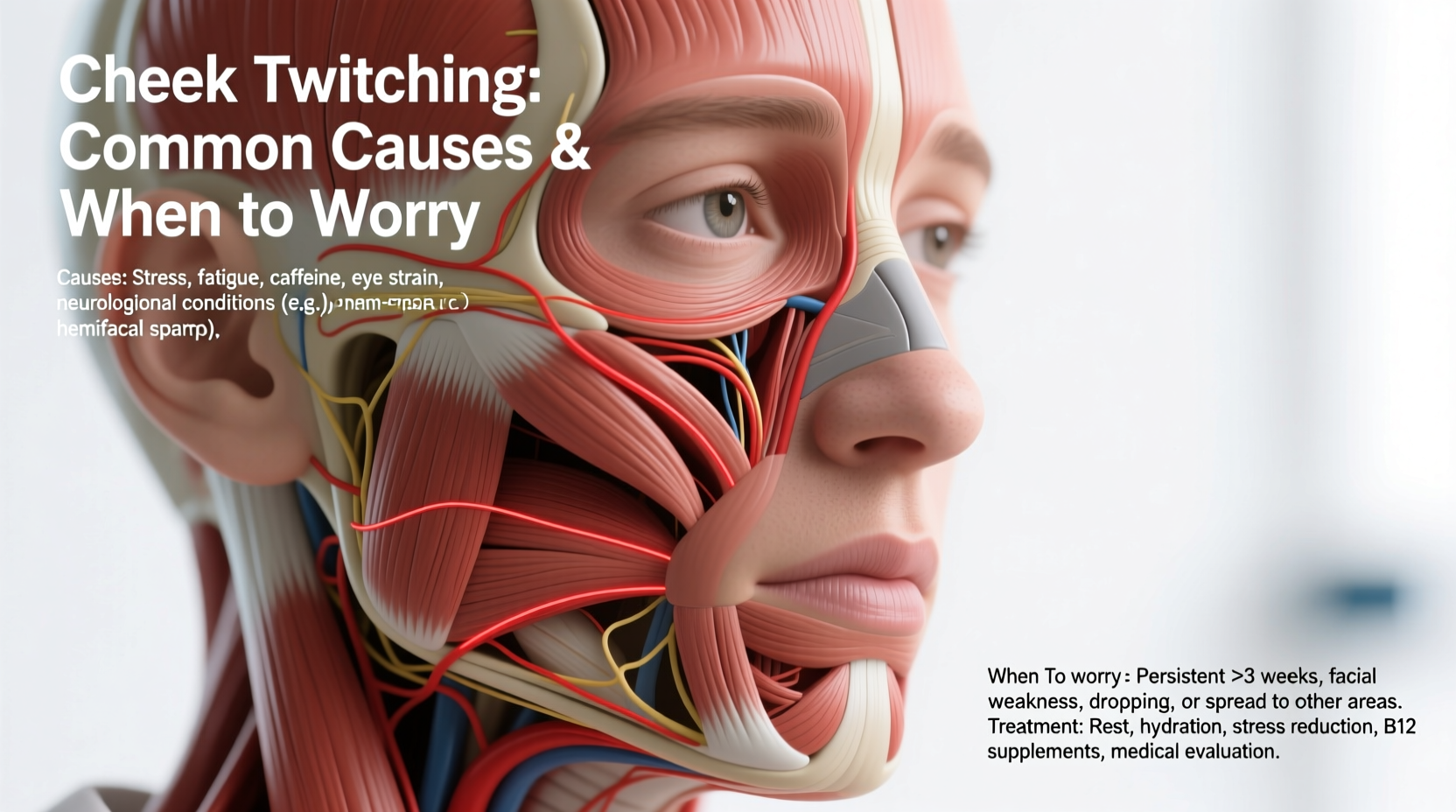 cheek twitching common causes when to worry and treatment