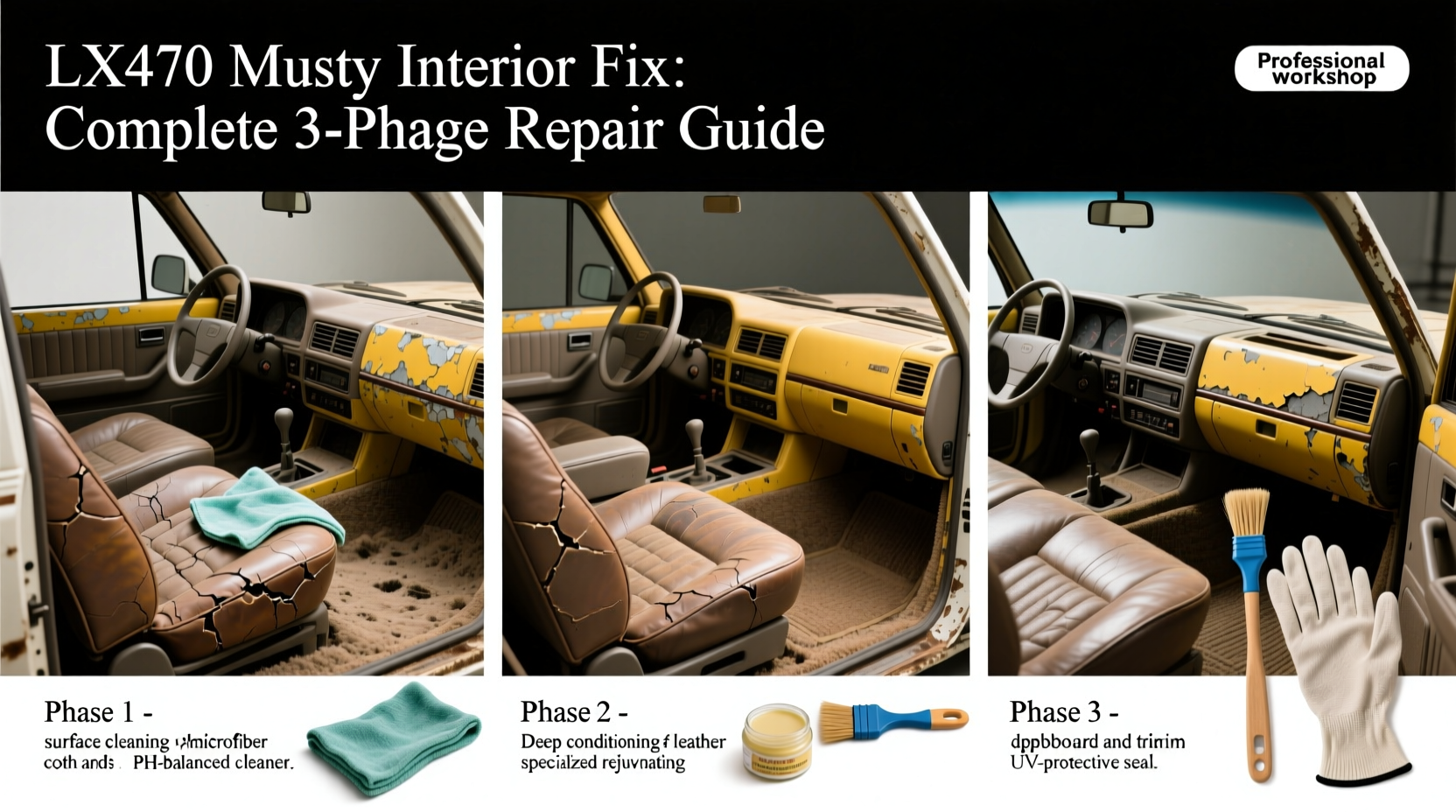 lx470 musty interior fix