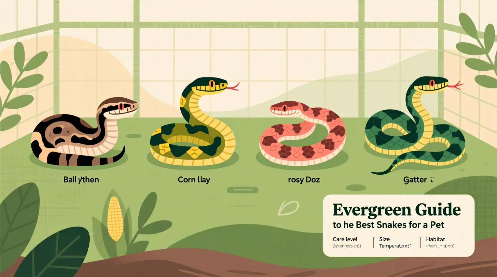 evergreen guide to the best snake for a pet