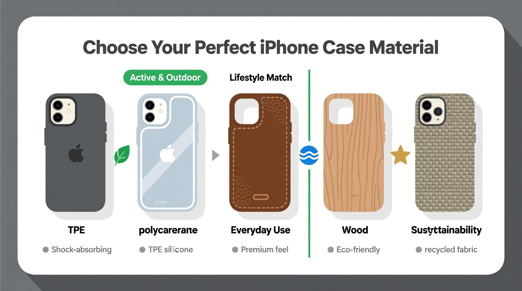 how to select the best iphone case material for your lifestyle and protection needs