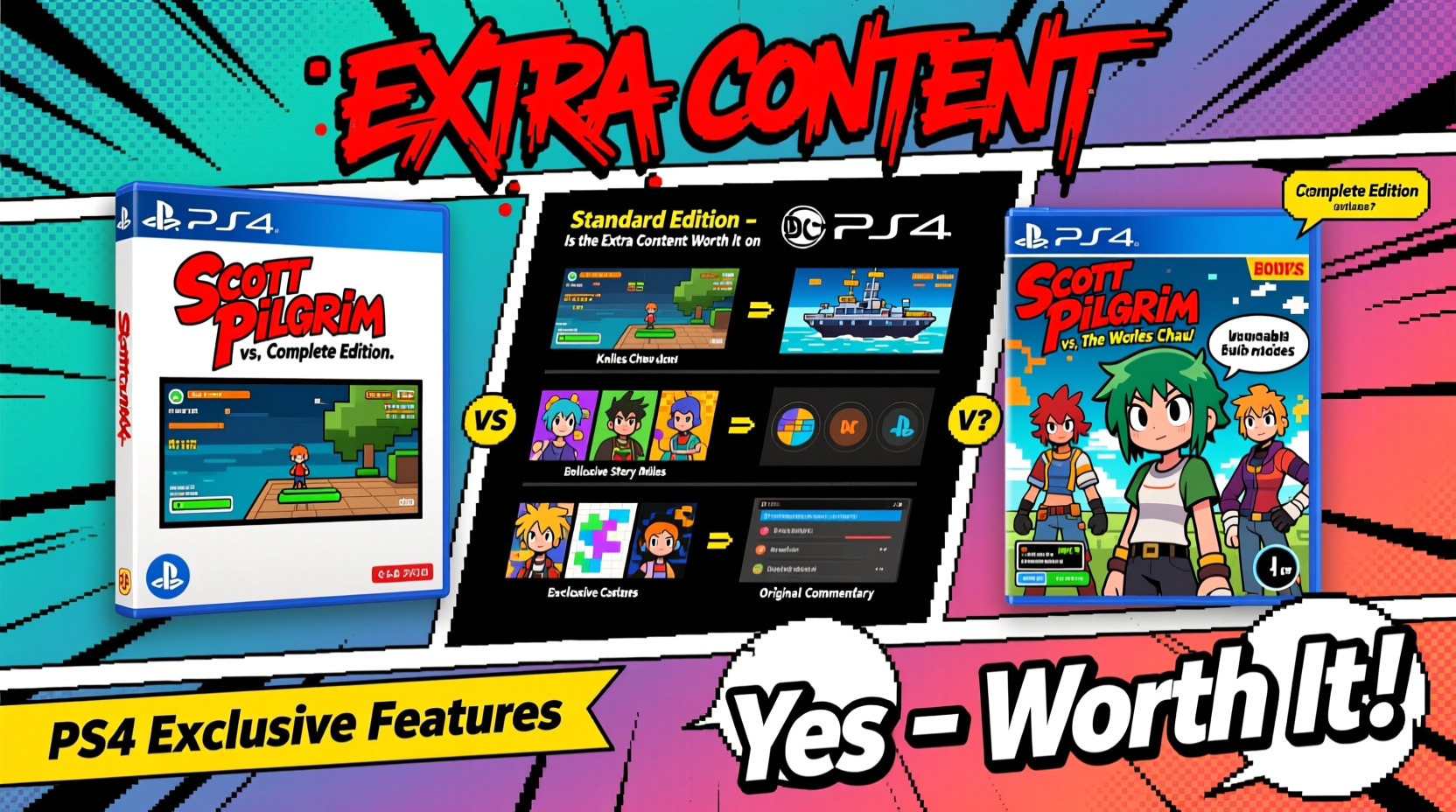 scott pilgrim vs the world complete edition vs standard is the extra content worth it on ps4