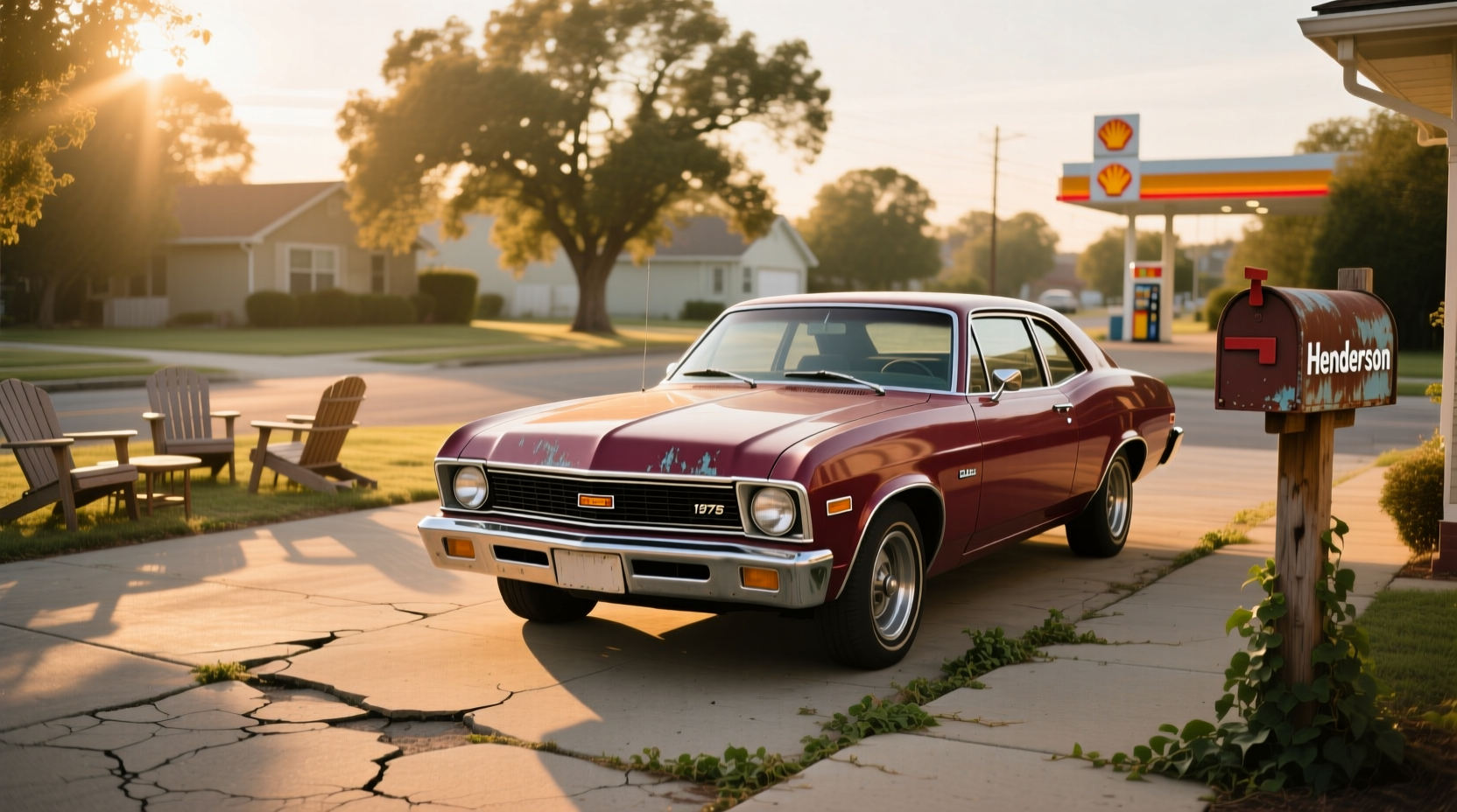 1975 Chevrolet Nova hatchback showing rear liftgate and classic styling