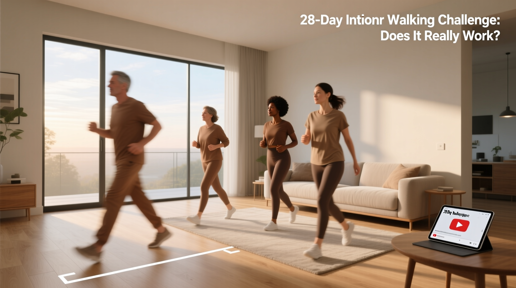 28 day indoor walking challenge guide