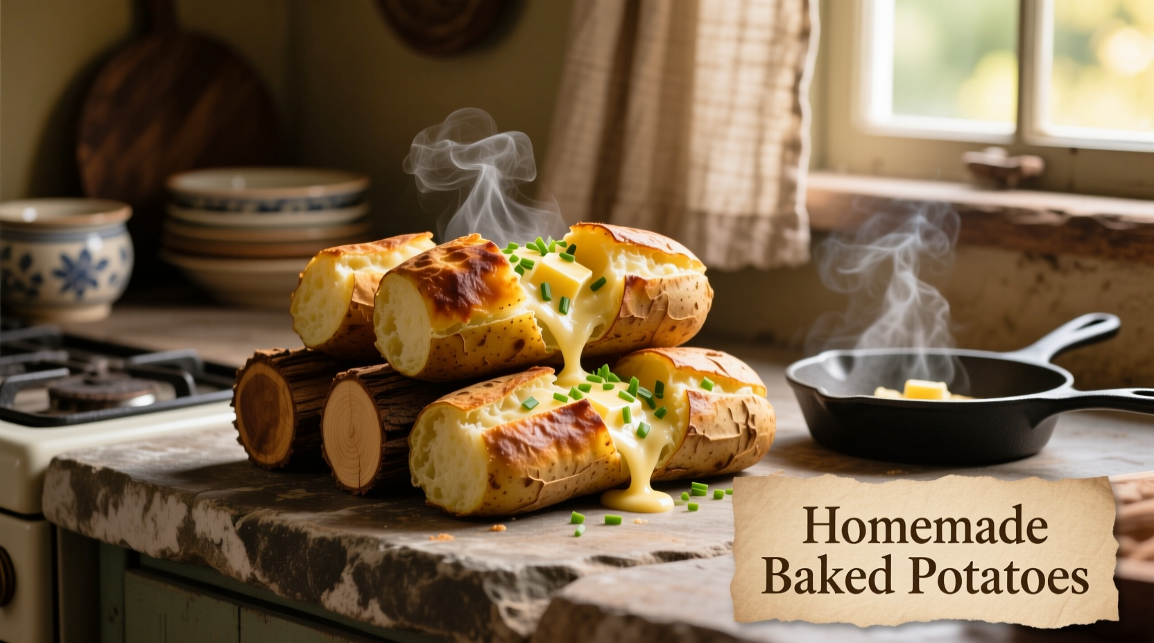 baked potato logs