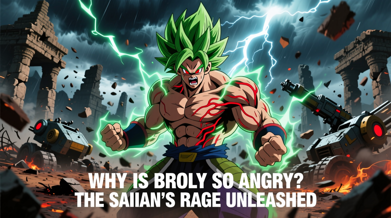 why is broly so angry exploring the saiyans rage