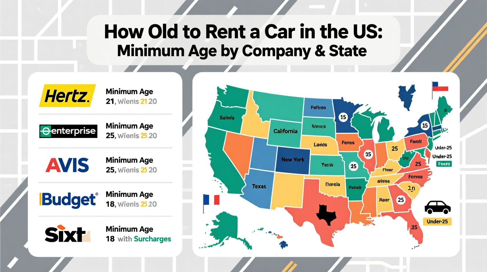 how old to rent a car in us