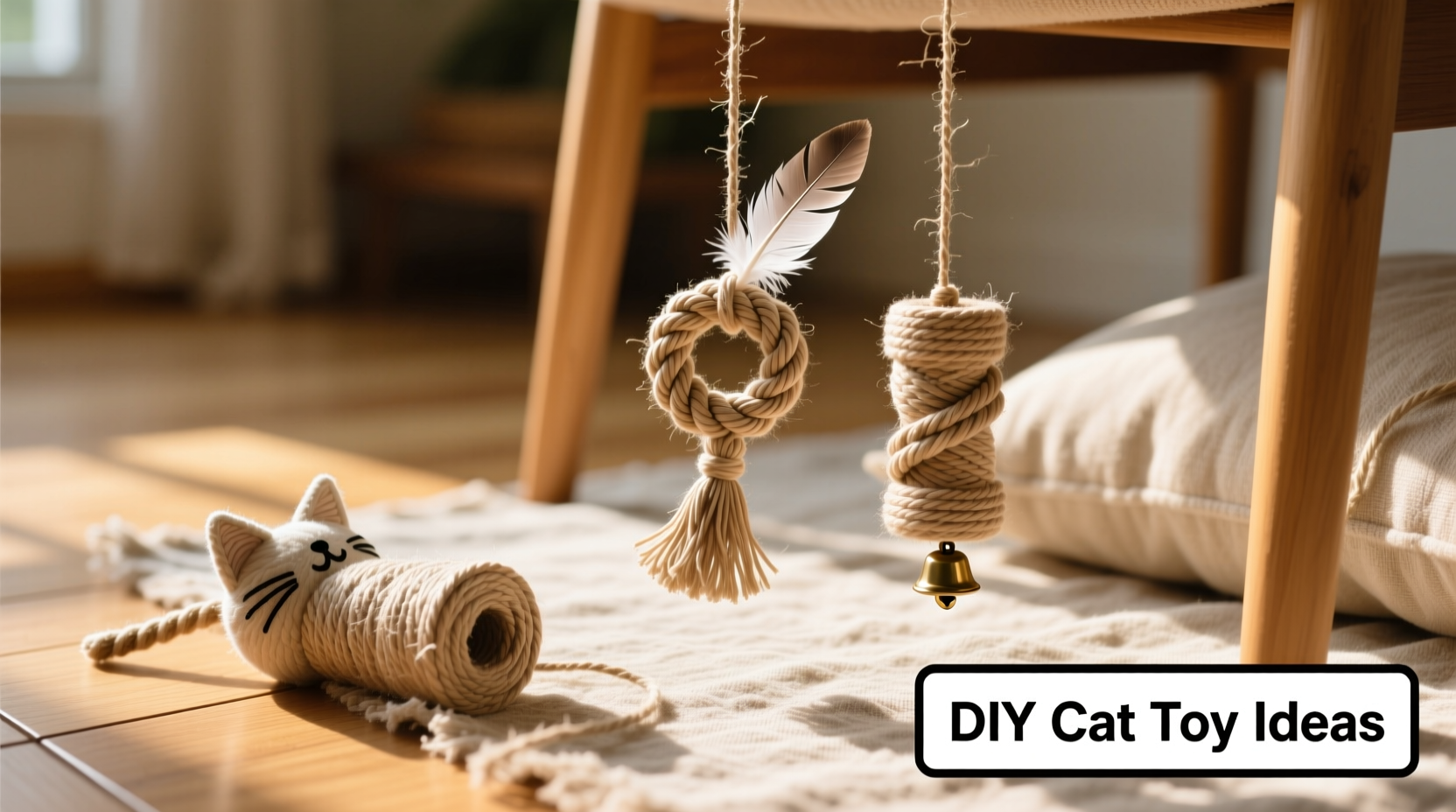 creative and simple ways to make engaging cat toys using just string