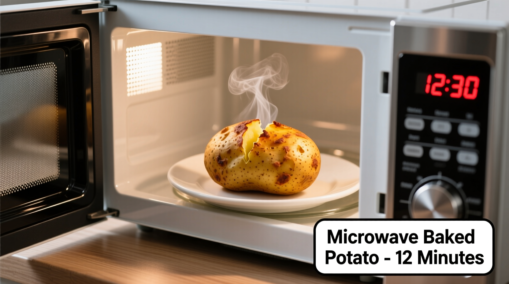microwave baked potato how long