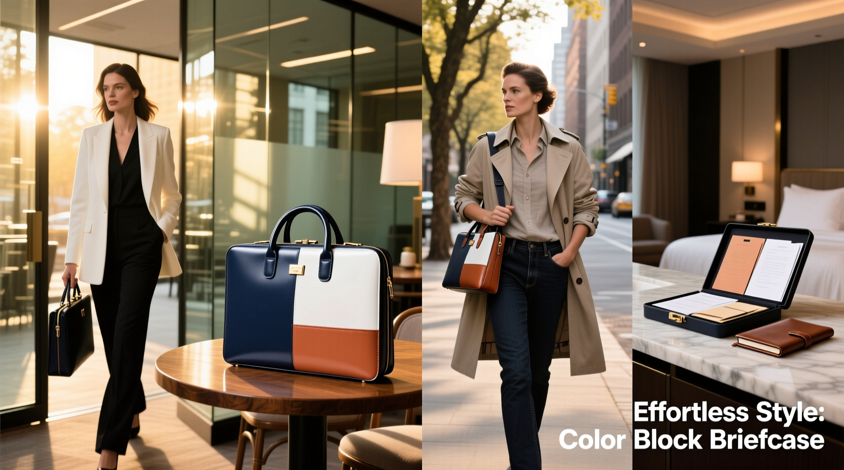 effortless ways to style a color block briefcase for every occasion