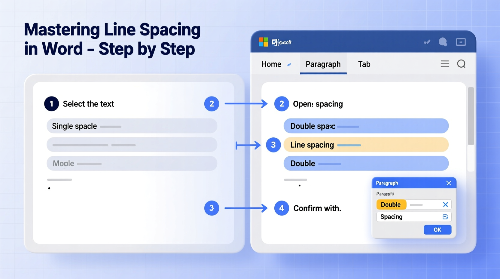 mastering line spacing in word a step by step guide to adjust double spacing easily
