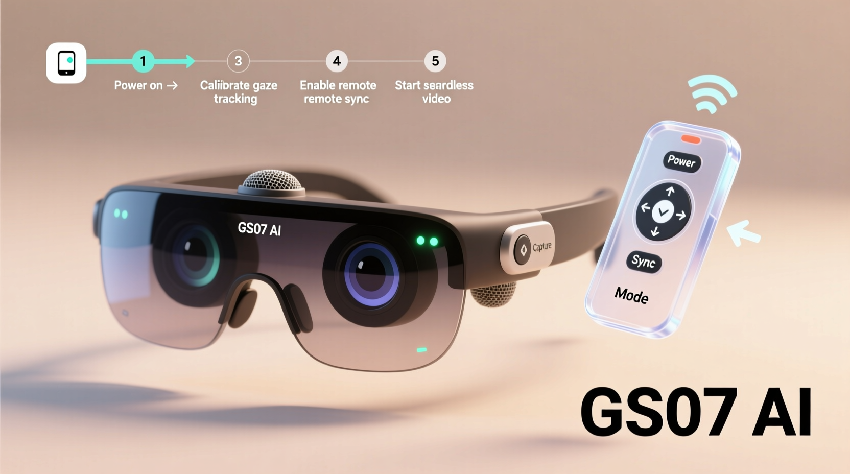 mastering gs07 ai camera glasses step by step remote control tips for seamless use