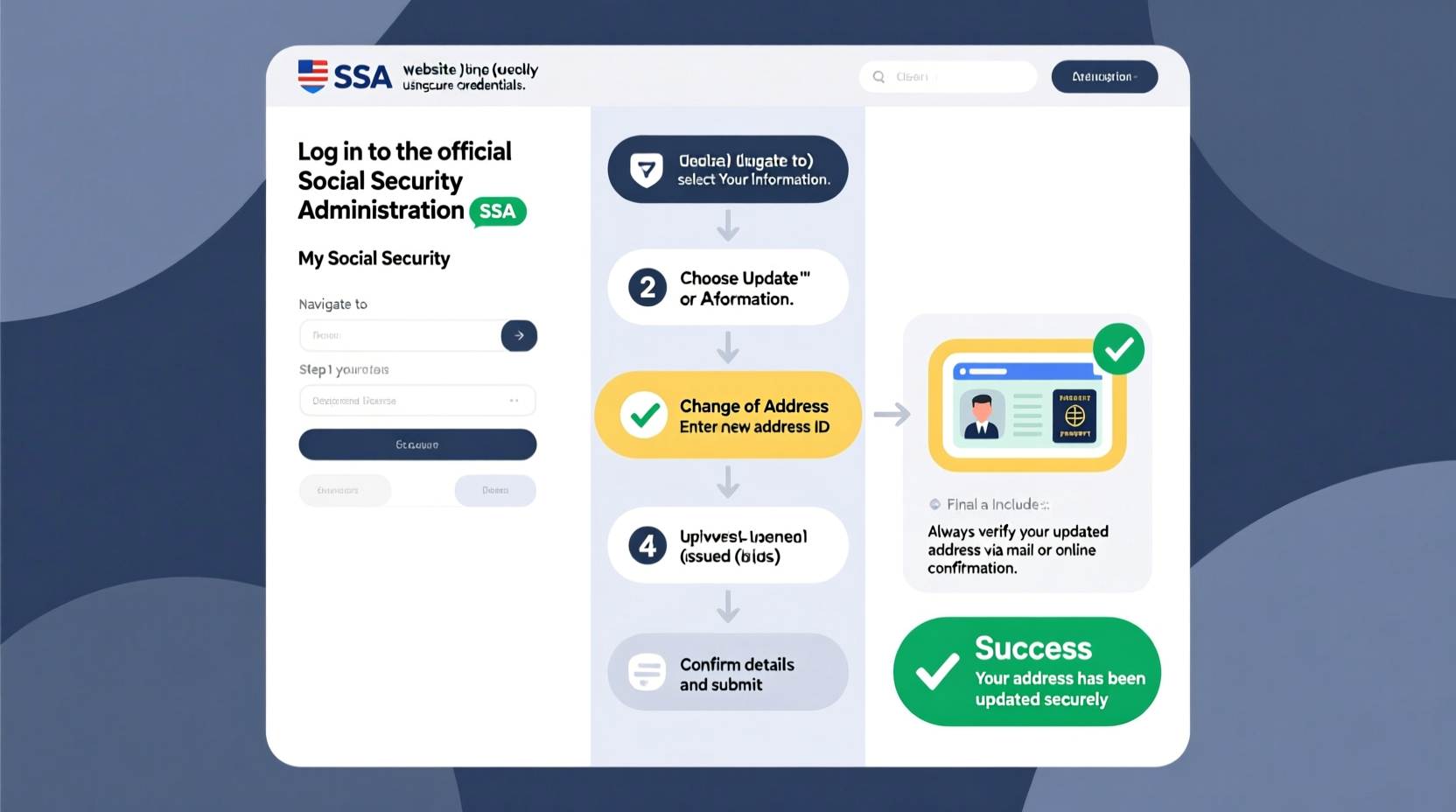 step by step guide to changing your social security address quickly and securely