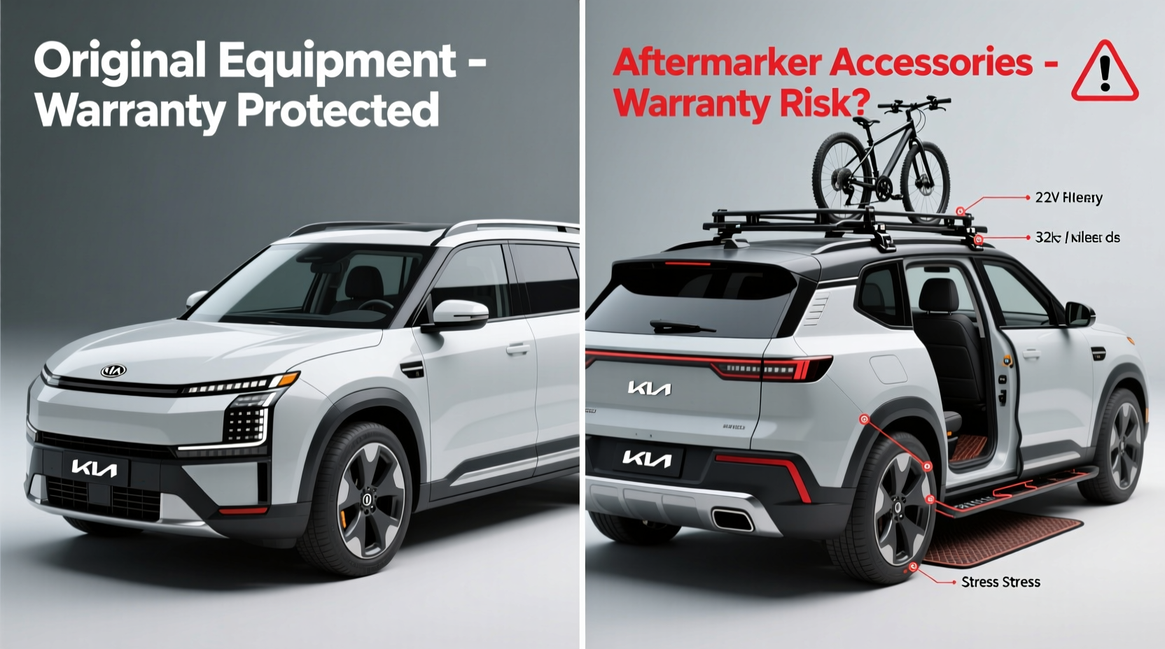 ev9 accessories warranty impact