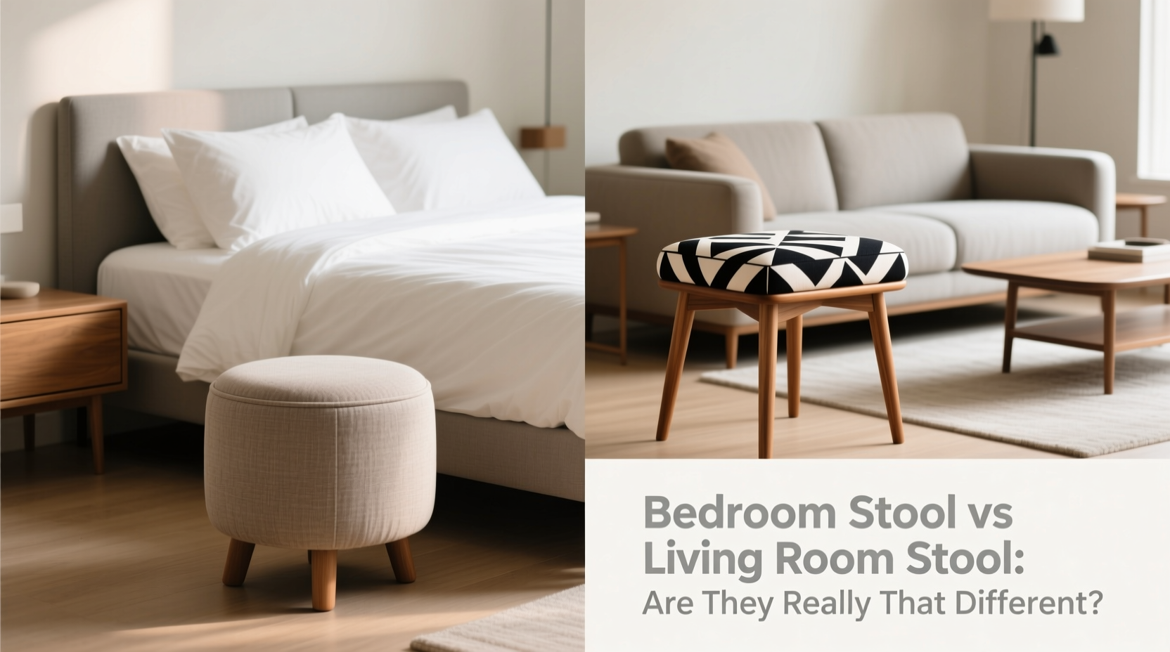 bedroom stool vs living room stool are they really that different or can i just use one for both 2