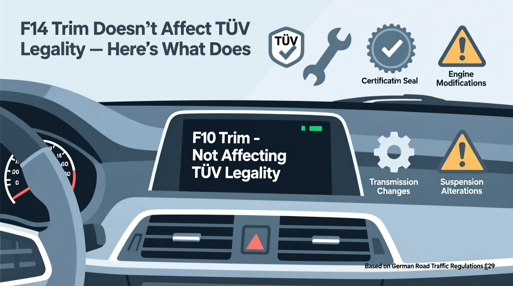 f10 trim legal mot tuv