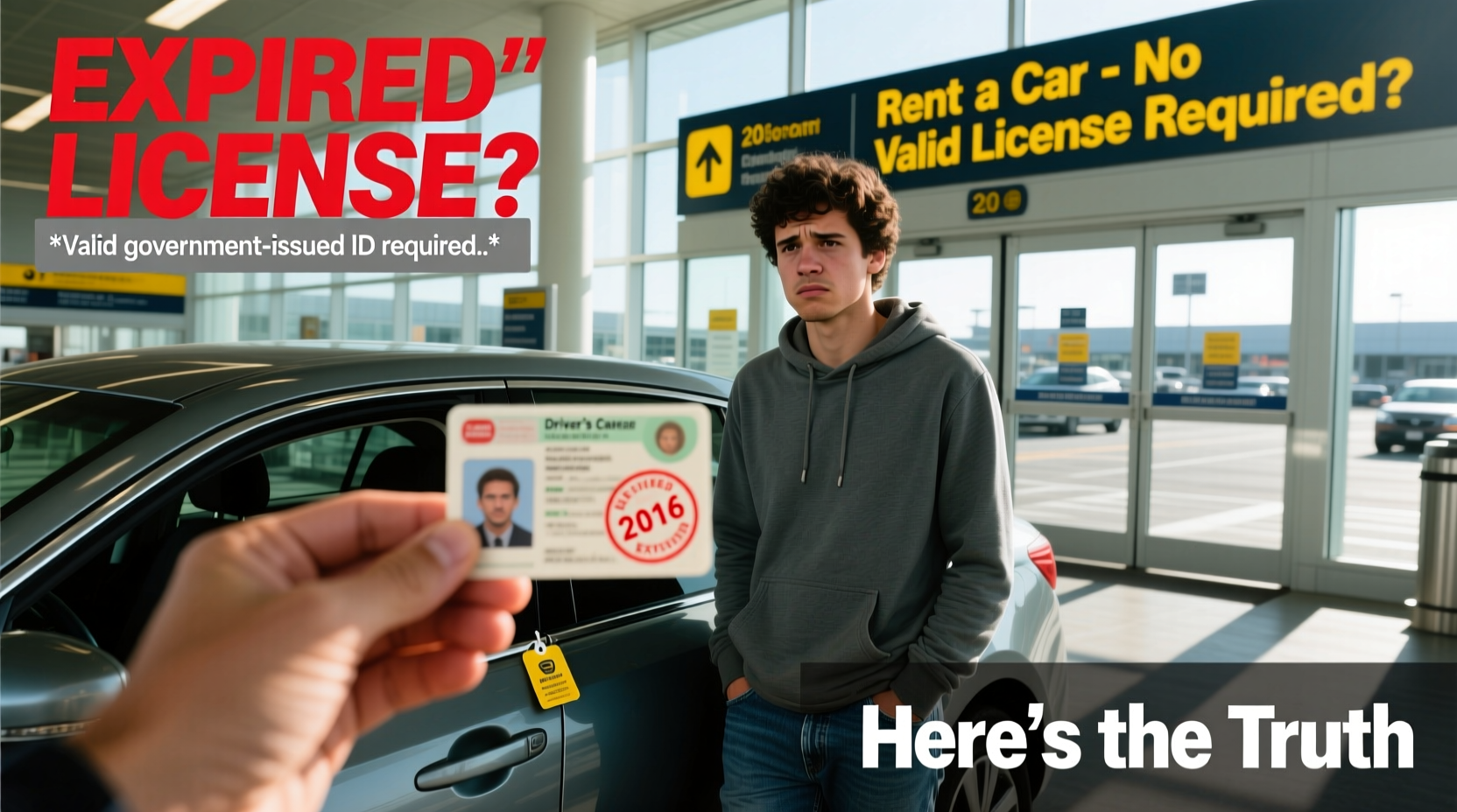 can i rent car with expired license