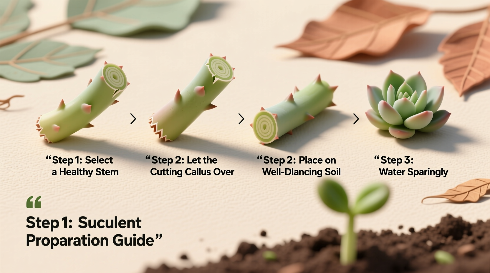 how to grow succulents from cuttings