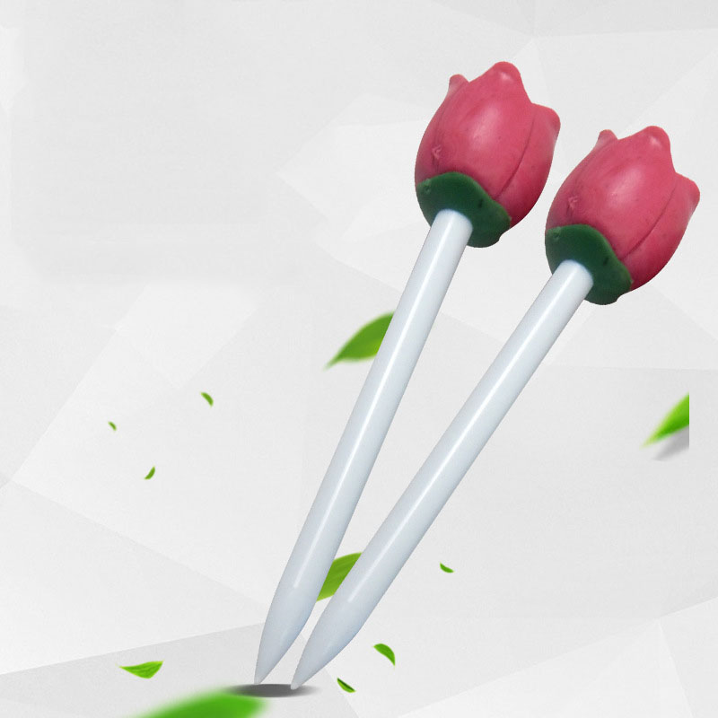 Wholesale tulip flower plastic golf tee 80mm golf course supplies for women 6pcs per package