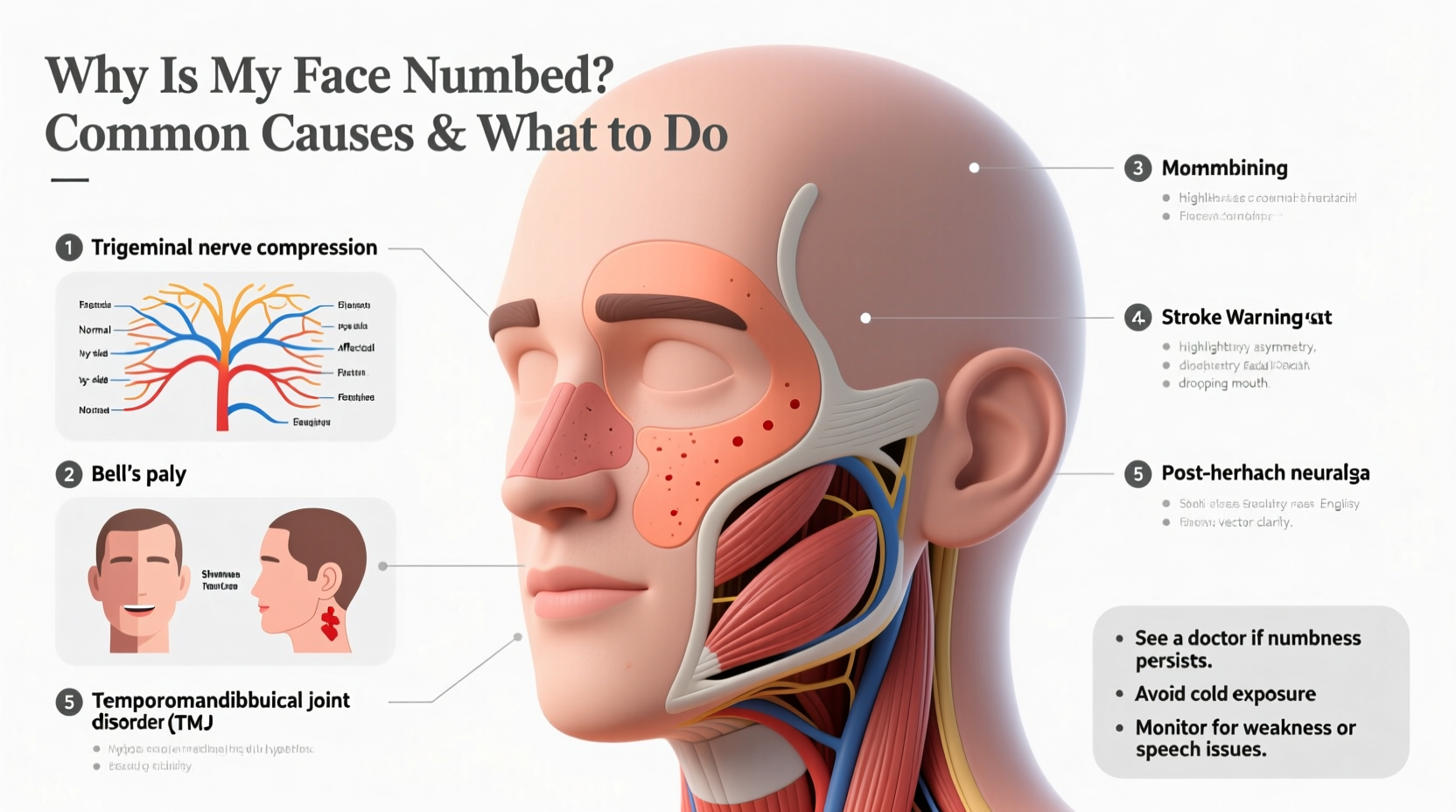 why is my face numb common causes and what to do 2