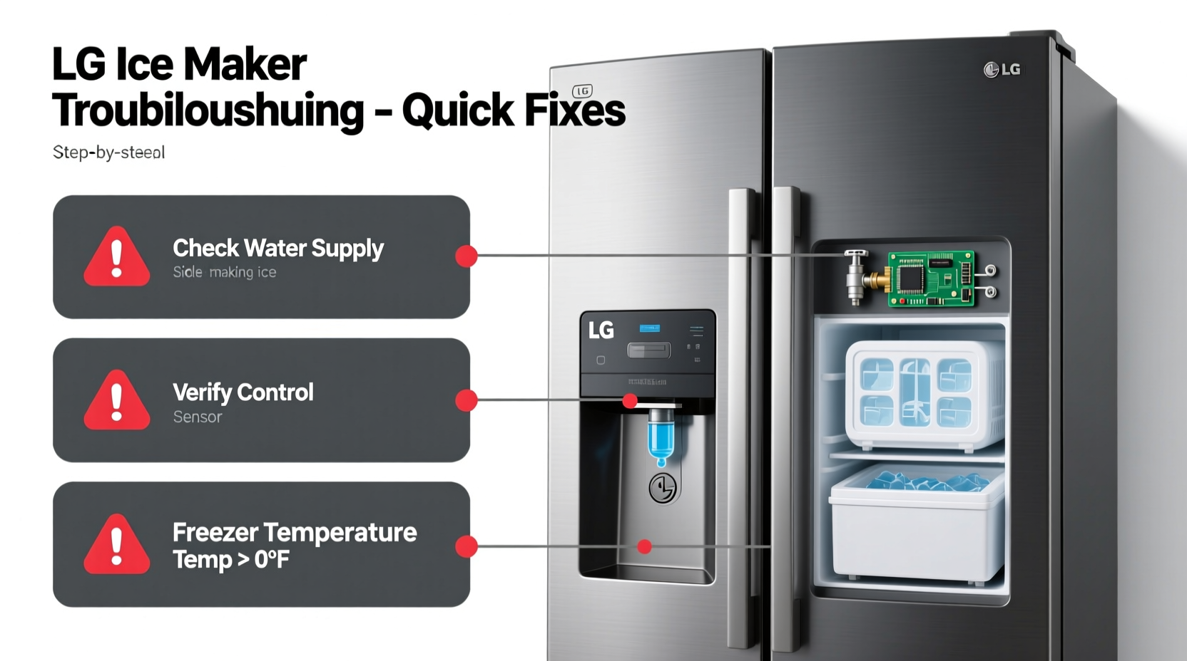 lg fridge not making ice troubleshooting quick fixes