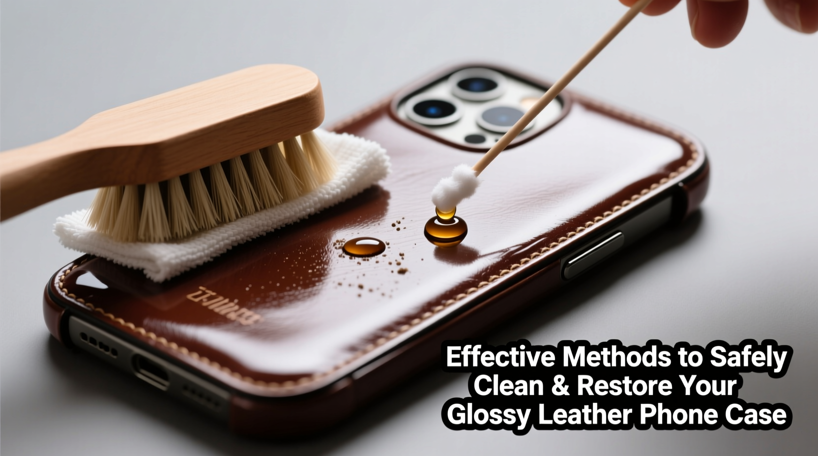 effective methods to safely clean and restore your glossy leather phone case