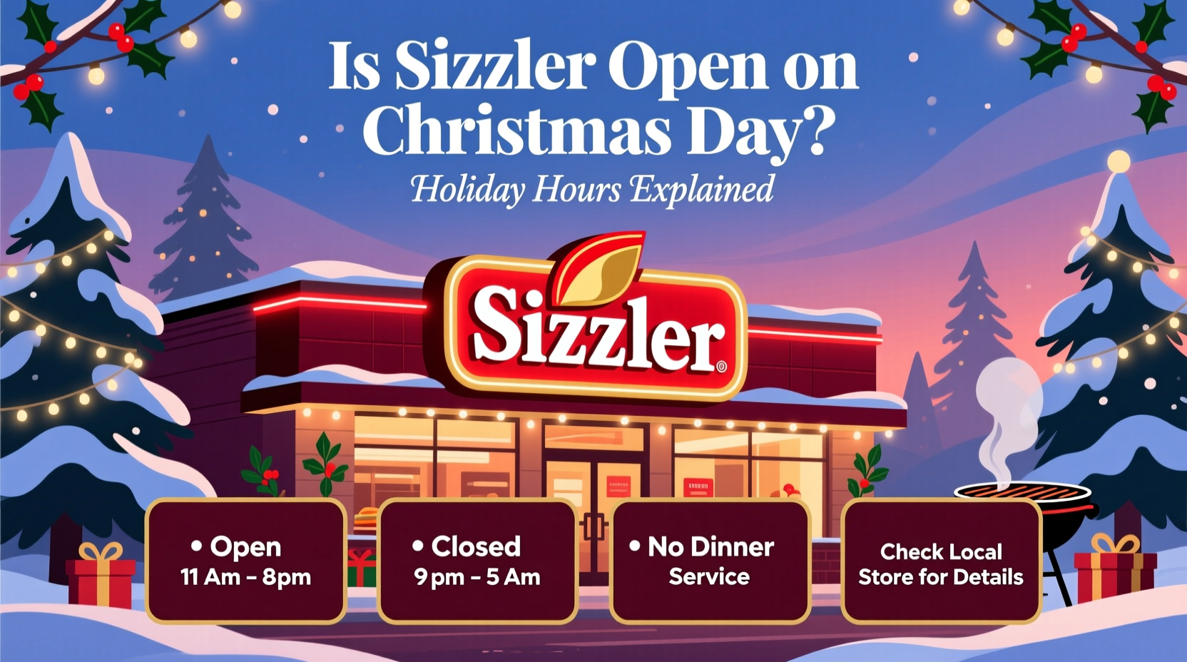 is sizzler open on christmas day