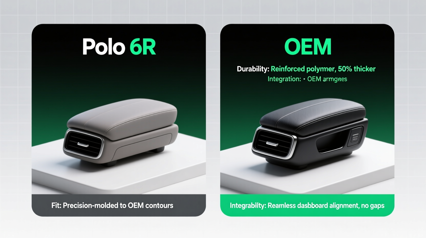 polo 6r armrest vs oem
