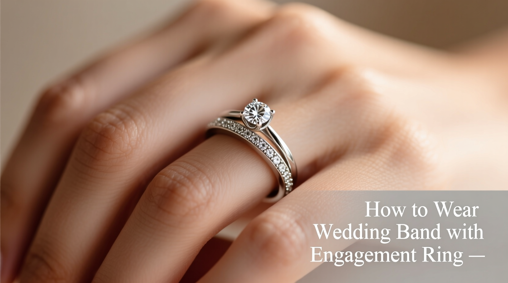 how to wear wedding band with engagement ring