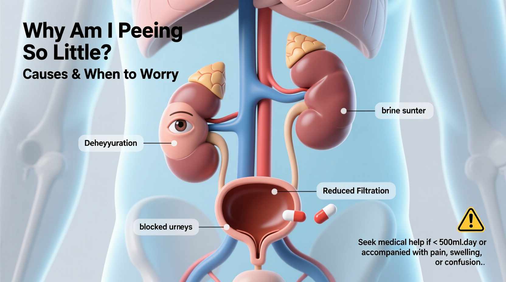 why am i peeing so little causes when to worry