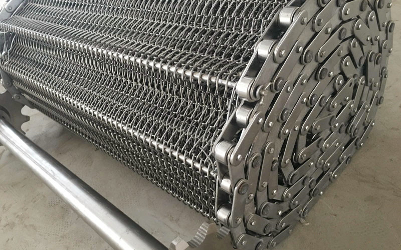 High Temperature 314 310s Stainless Steel Spiral Mesh Conveyor Chain Belt Metal