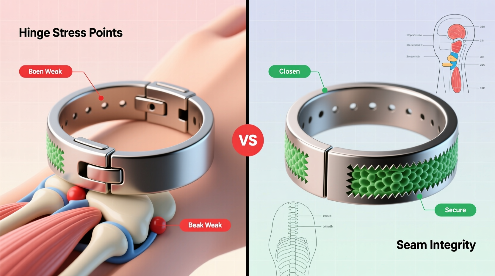open vs closed bracelet ring sets does the back really matter or is it just hype
