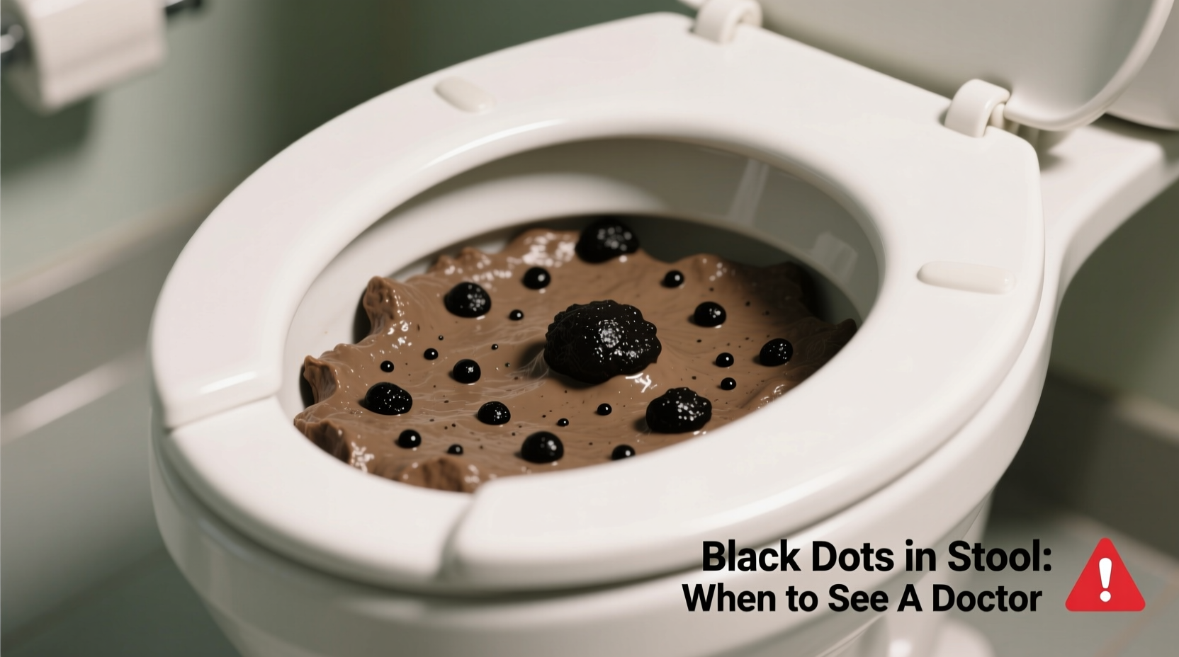 black dots in poop causes concerns and when to see a doctor