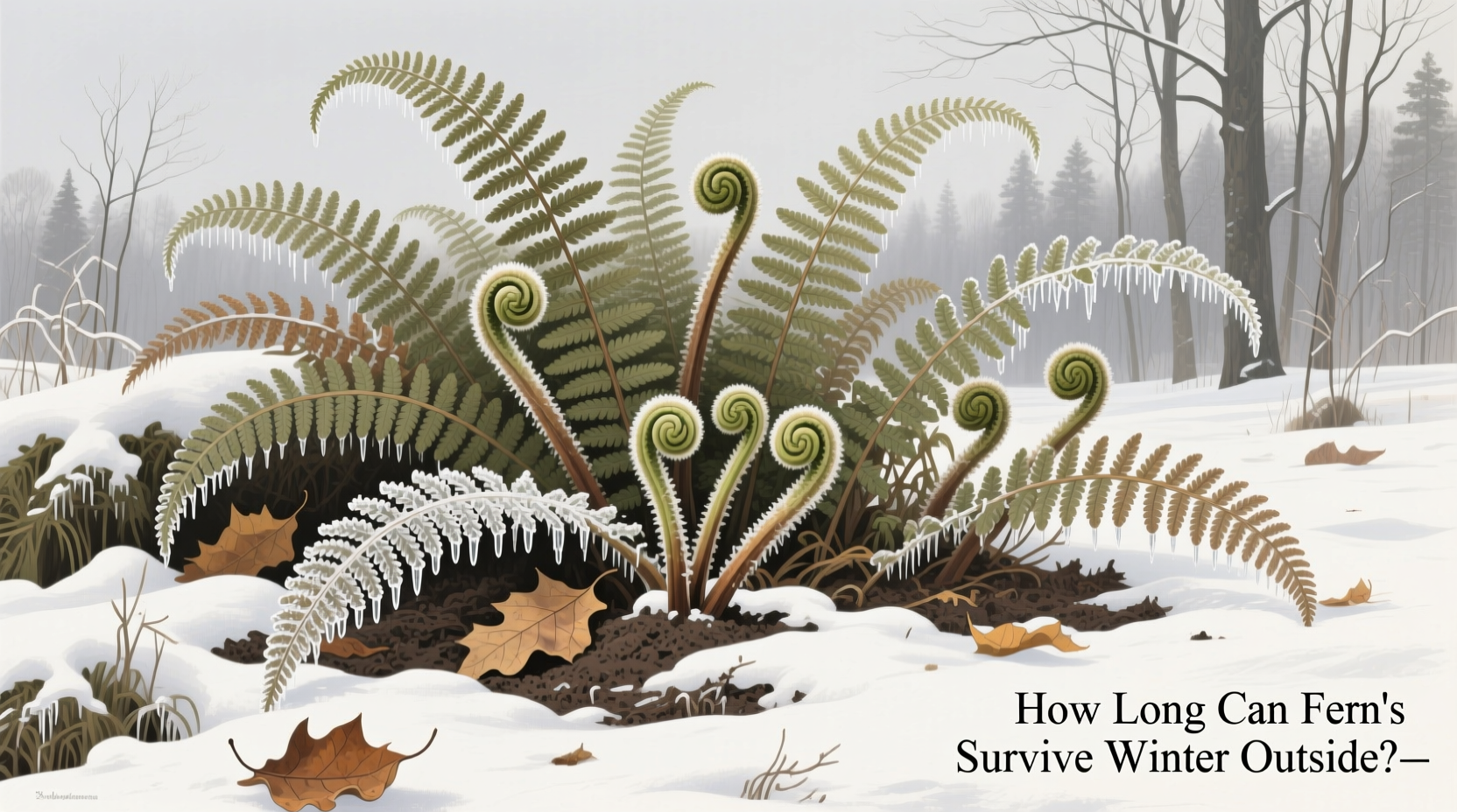 how long can ferns survive winter outside