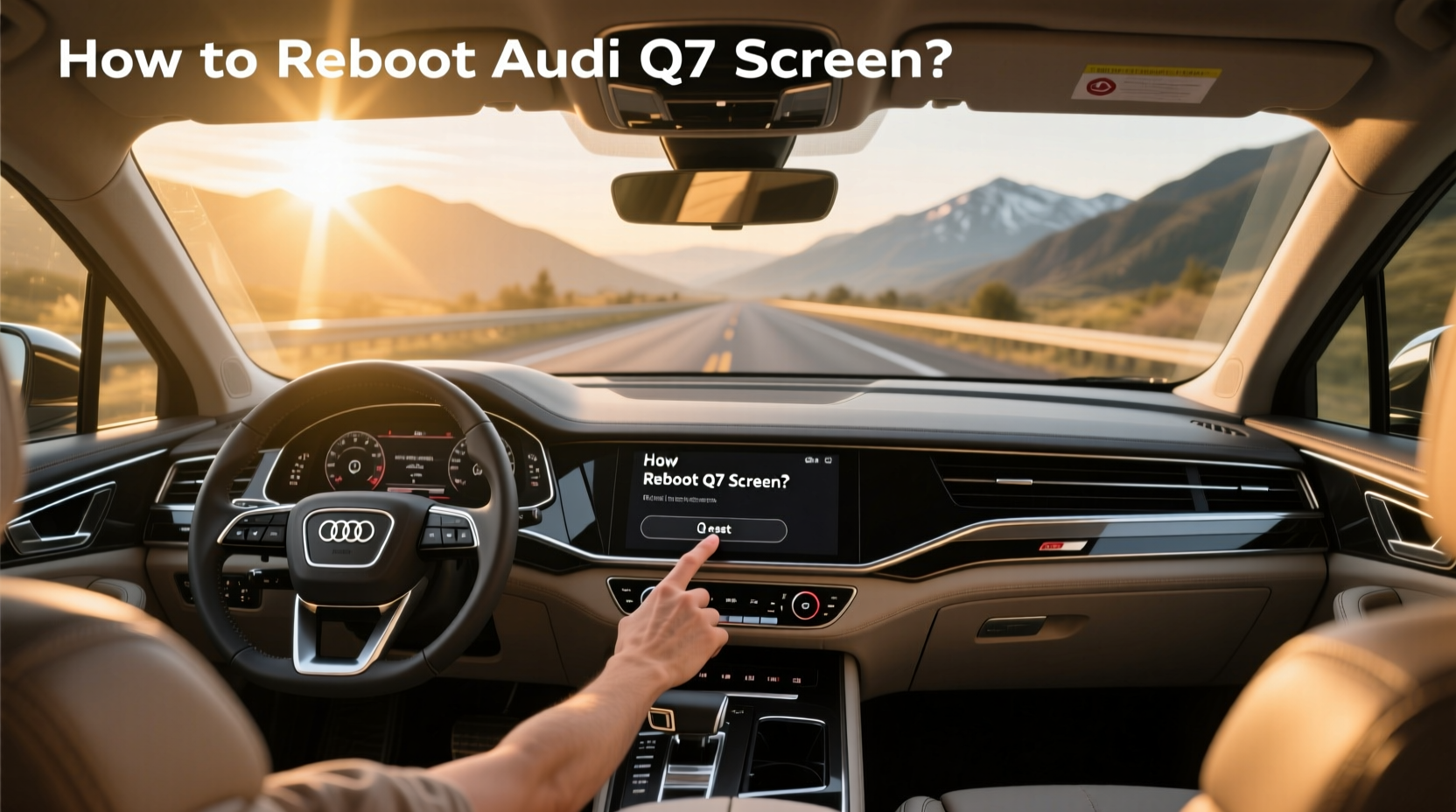 How to choose Audi Q7 touch screen, How to reboot Audi Q7 screen?