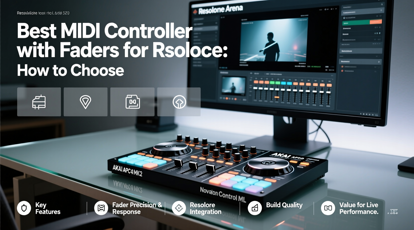 midi controller with faders resolume