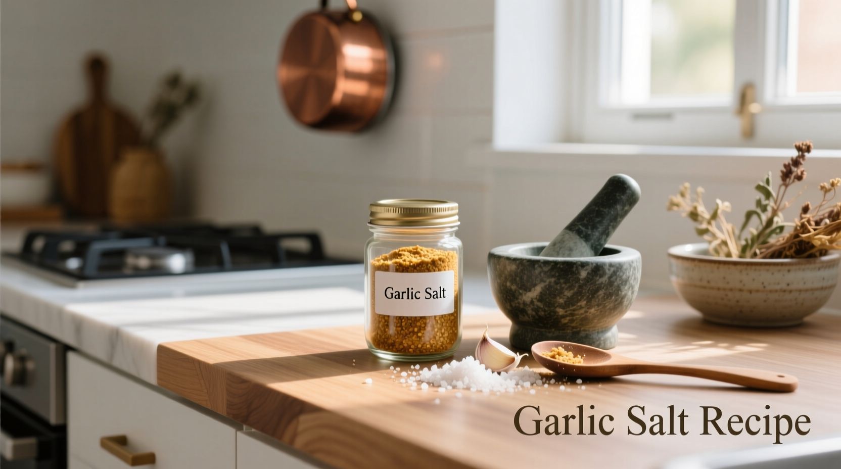 Perfect Homemade Garlic Salt Recipe: 2 Ingredients, 20 Minutes