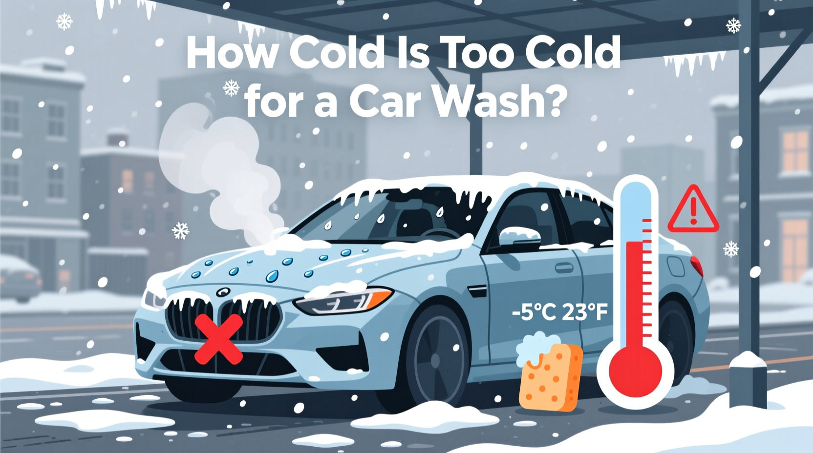 how cold is too cold for a car wash