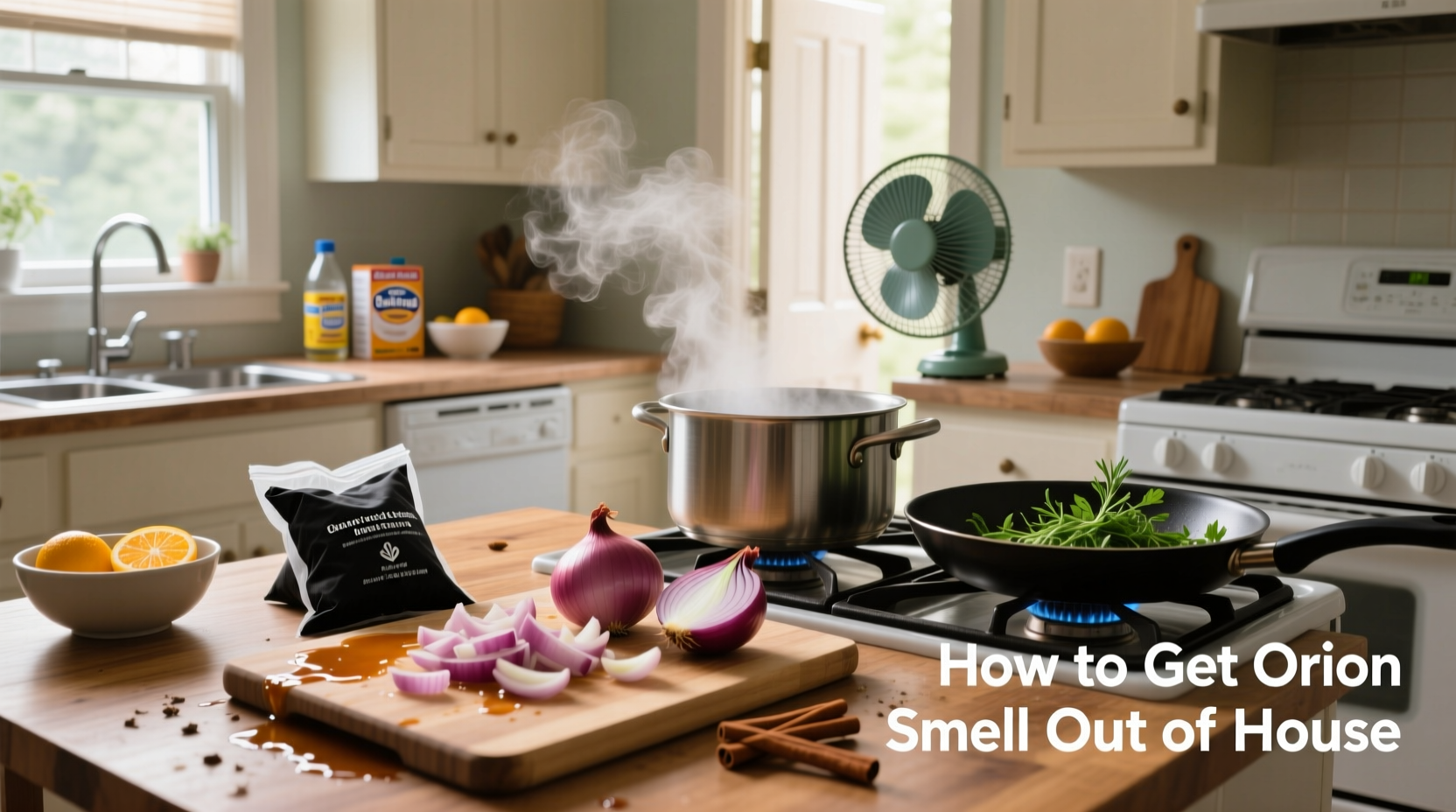 how to get onion smell out of house