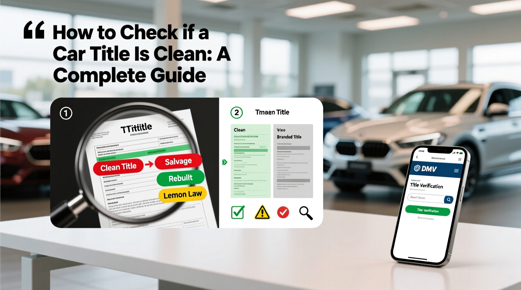 how can i check if a car title is clean