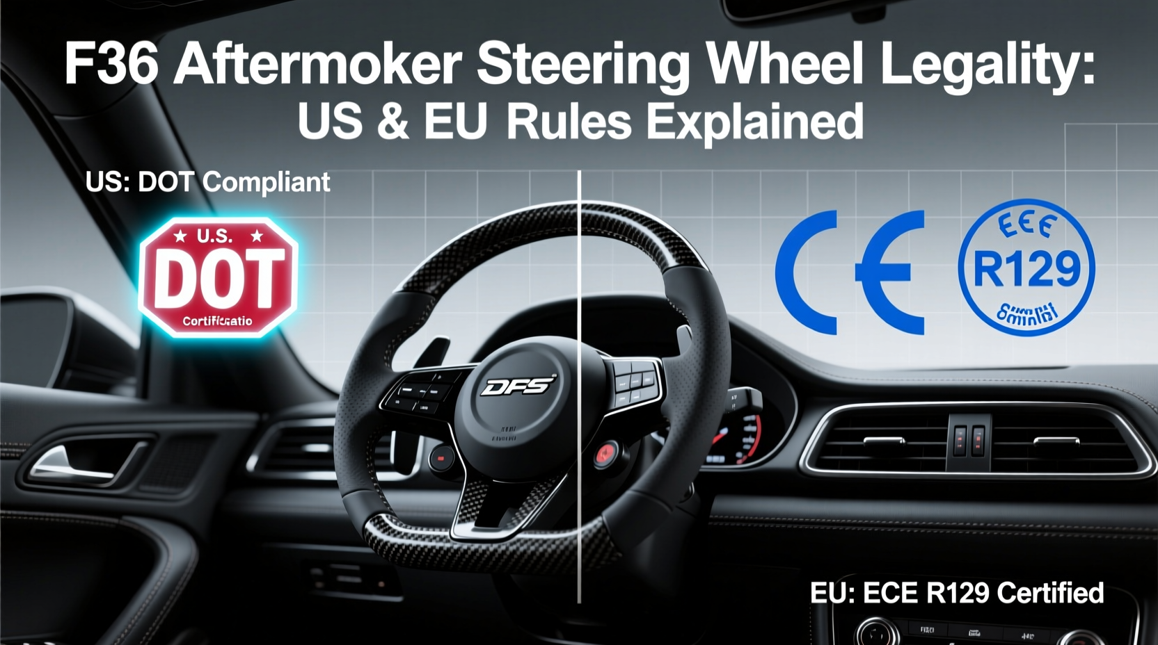 f36 aftermarket steering wheel legality