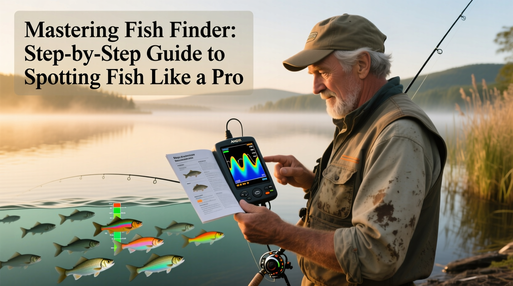 mastering fish finder reading a step by step guide to spotting fish like a pro