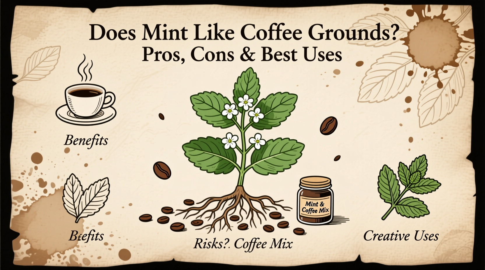 Does Mint Like Coffee Grounds? Pros, Cons & Best Uses