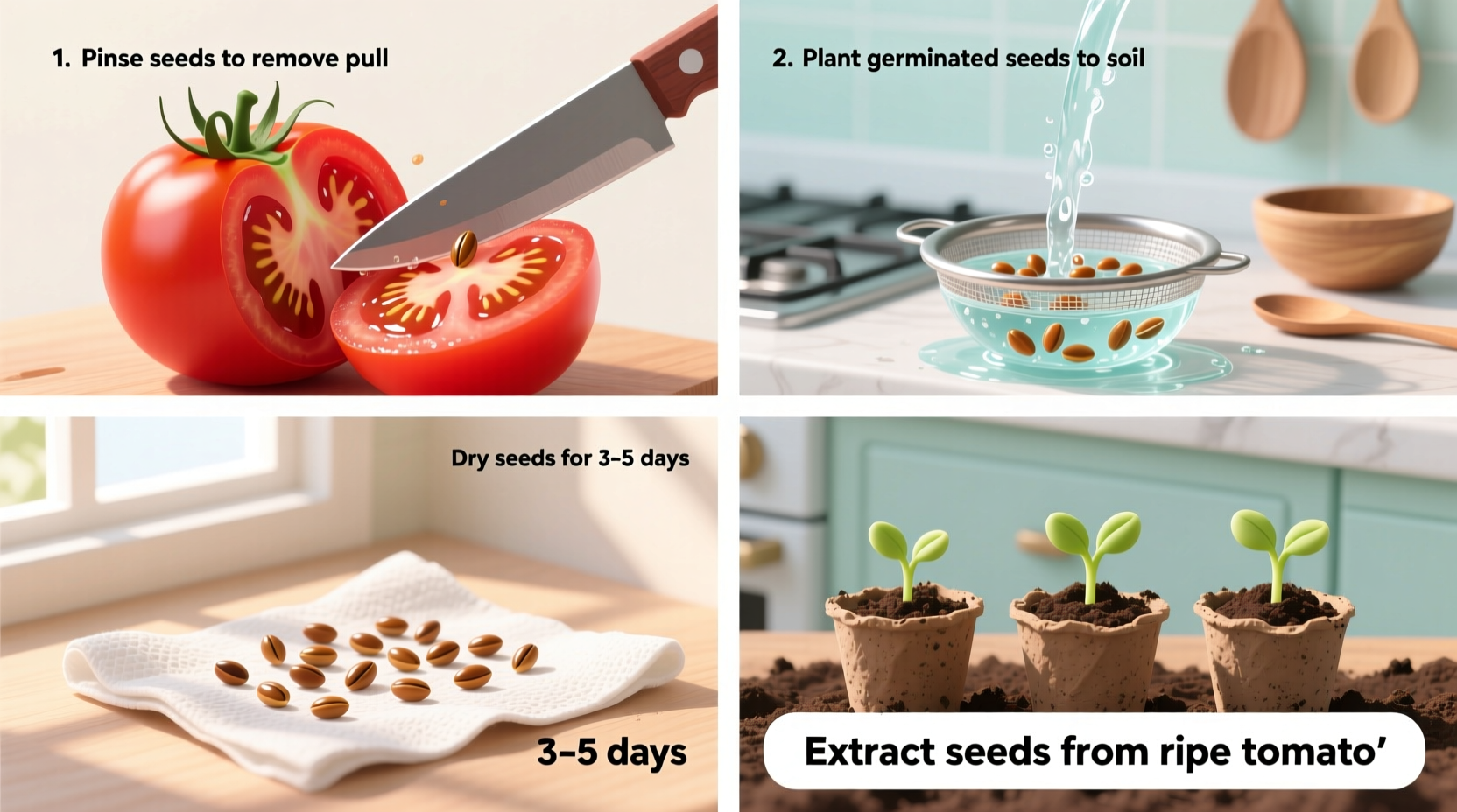 Tomatensamen aus Tomaten gewinnen: Schritt-für-Schritt-Anleitung