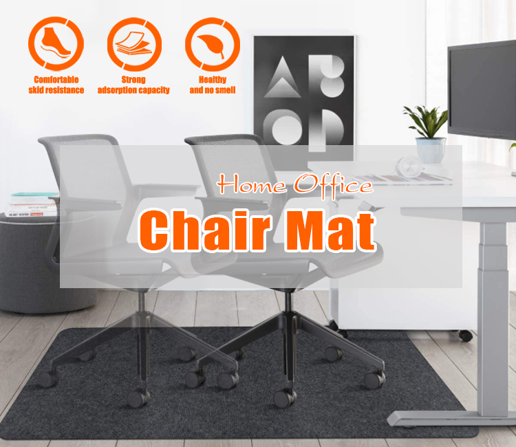 Amazon Hot Sales Living Room Water-repellent Finish Anti Slip Function Office Desk Chair Mat(图1)