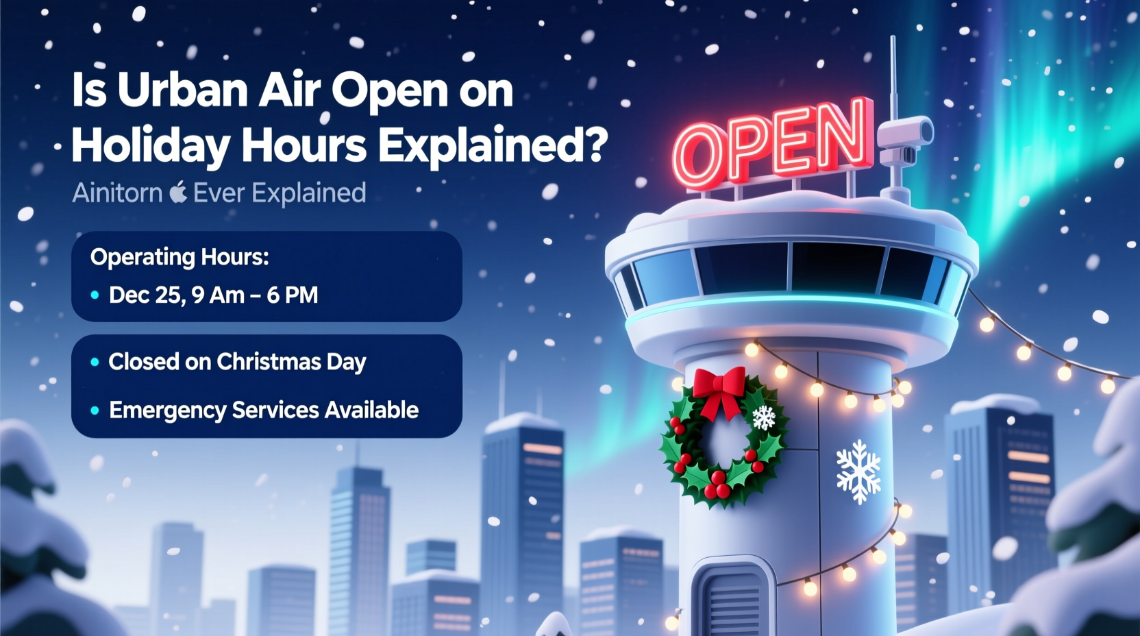 is urban air open on christmas