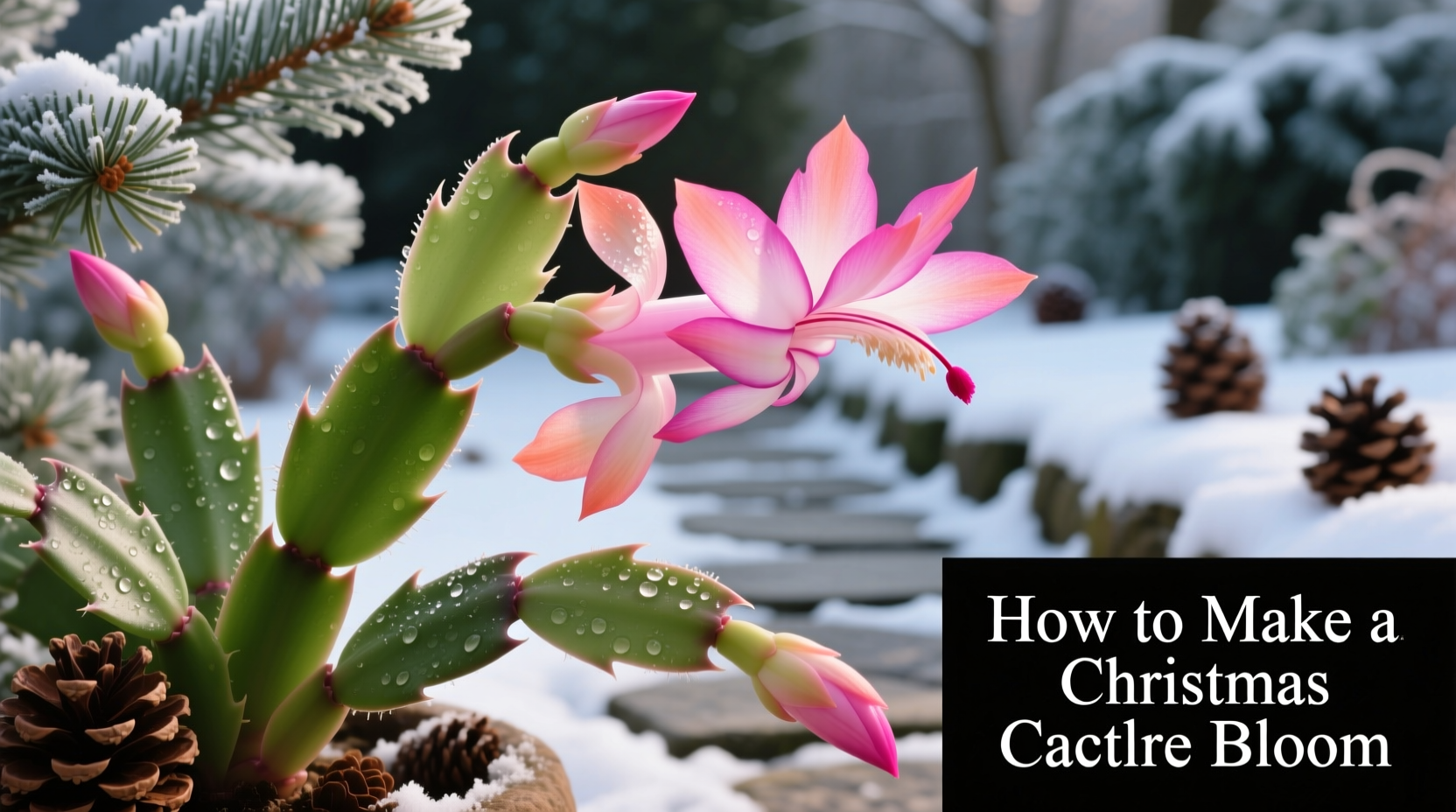 how to make a christmas cactus bloom